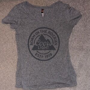 Next Level Apparel Heather Gray Graphic Tee